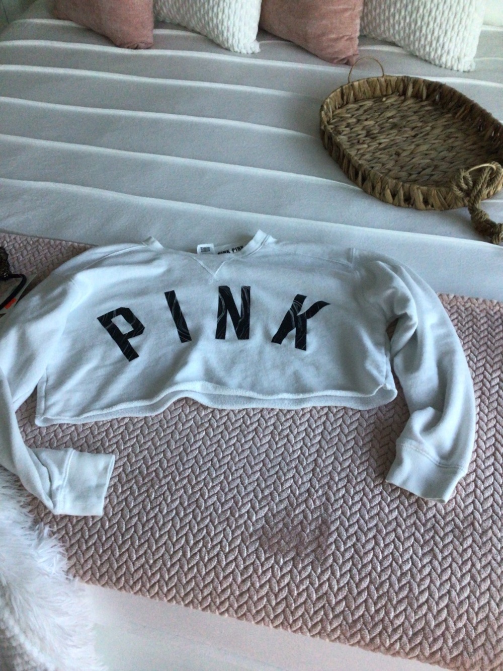 Sweatshirt cropped Pink